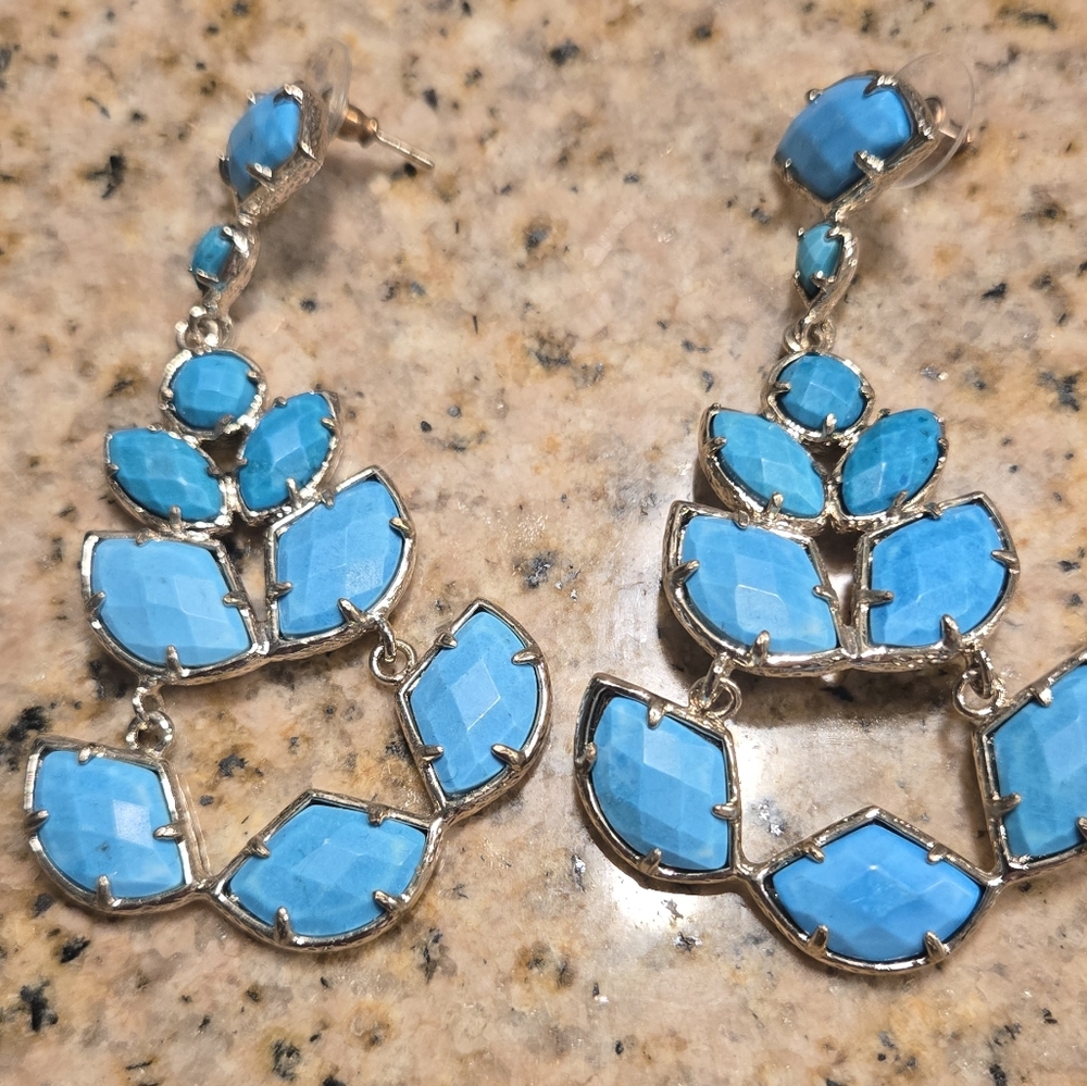 Blue Drop Earrings